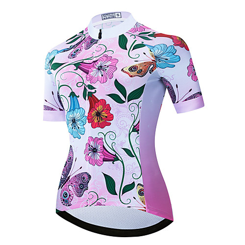 21Grams Women's Short Sleeve Cycling Jersey Summer Spandex Polyester Pink Floral Botanical Bike Jersey Top Mountain Bike MTB Road Bike Cycling Quick Dry Moisture Wicking Breathable Sports Clothing
21Grams Women's Short Sleeve Cycling Jersey Summer Spandex Polyester Pink Floral Botanical Bike Jersey Top Mountain Bike MTB Road Bike Cycling Quick Dry Moisture Wicking Breathable Sports Clothing