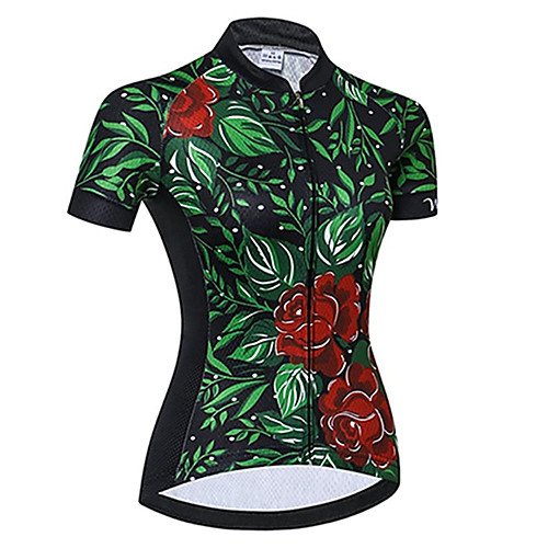 21Grams Women's Short Sleeve Cycling Jersey Summer Spandex Polyester Green Floral Botanical Hawaii Bike Jersey Top Mountain Bike MTB Road Bike Cycling Quick Dry Moisture Wicking Breathable Sports
21Grams Women's Short Sleeve Cycling Jersey Summer Spandex Polyester Green Floral Botanical Hawaii Bike Jersey Top Mountain Bike MTB Road Bike Cycling Quick Dry Moisture Wicking Breathable Sports
