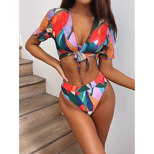 Women's Three Piece Swimsuit Red Swimwear Bathing Suits Vacation / Padded Bras / Beach
Women's Three Piece Swimsuit Red Swimwear Bathing Suits Vacation / Padded Bras / Beach