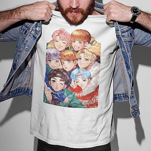 Men's Unisex Tee T shirt Hot Stamping Anime Graphic Prints Plus Size Print Short Sleeve Casual Tops Cotton Basic Fashion Designer Big and Tall White
Men's Unisex Tee T shirt Hot Stamping Anime Graphic Prints Plus Size Print Short Sleeve Casual Tops Cotton Basic Fashion Designer Big and Tall White