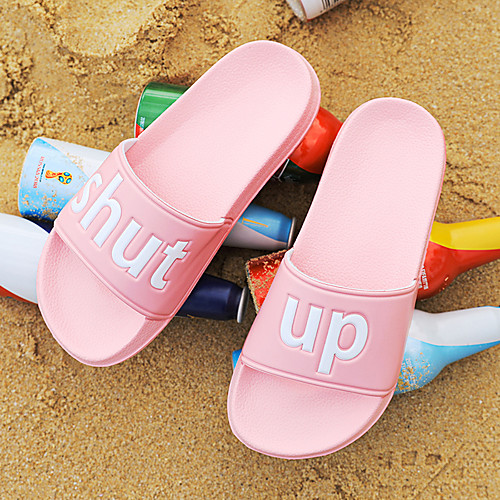 Women's Slippers & Flip-Flops Flat Heel Round Toe PVC Synthetics 3D Pink / Booties / Ankle Boots
Women's Slippers & Flip-Flops Flat Heel Round Toe PVC Synthetics 3D Pink / Booties / Ankle Boots