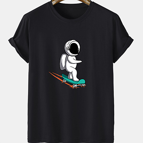 Men's Unisex Tee T shirt Hot Stamping Graphic Prints Astronaut Plus Size Short Sleeve Casual Tops Cotton Basic Designer Big and Tall White Black Khaki
Men's Unisex Tee T shirt Hot Stamping Graphic Prints Astronaut Plus Size Short Sleeve Casual Tops Cotton Basic Designer Big and Tall White Black Khaki