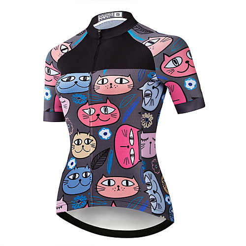 21Grams Women's Short Sleeve Cycling Jersey Summer Spandex Polyester Grey Cat Bike Jersey Top Mountain Bike MTB Road Bike Cycling Quick Dry Moisture Wicking Breathable Sports Clothing Apparel
21Grams Women's Short Sleeve Cycling Jersey Summer Spandex Polyester Grey Cat Bike Jersey Top Mountain Bike MTB Road Bike Cycling Quick Dry Moisture Wicking Breathable Sports Clothing Apparel