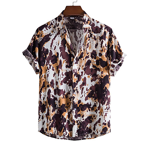 Men's Shirt Graphic Prints Button-Down Short Sleeve Casual Tops Casual Fashion Hawaiian Breathable White Brown / Beach
Men's Shirt Graphic Prints Button-Down Short Sleeve Casual Tops Casual Fashion Hawaiian Breathable White Brown / Beach
