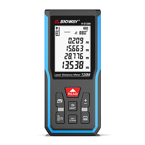 SNDWAY SNDWAY-HD510A Laser Mistance Meter Infrared distance meter 50m Handheld Design Easy to Use High Quality for furniture installation for smart home measurement for engineering measurement
SNDWAY SNDWAY-HD510A Laser Mistance Meter Infrared distance meter 50m Handheld Design Easy to Use High Quality for furniture installation for smart home measurement for engineering measurement