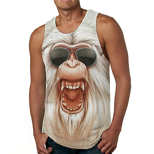 Men's Tank Top Undershirt 3D Print Graphic Prints Orangutan Print Sleeveless Daily Tops Casual Designer Big and Tall White
Men's Tank Top Undershirt 3D Print Graphic Prints Orangutan Print Sleeveless Daily Tops Casual Designer Big and Tall White