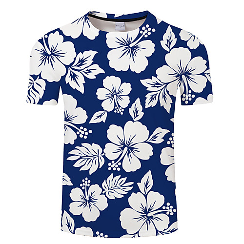 Men's Unisex Tee T shirt 3D Print Floral Graphic Prints Plus Size 3D Print Print Short Sleeve Casual Tops Basic Designer Big and Tall Black Rainbow Blue / White
Men's Unisex Tee T shirt 3D Print Floral Graphic Prints Plus Size 3D Print Print Short Sleeve Casual Tops Basic Designer Big and Tall Black Rainbow Blue / White