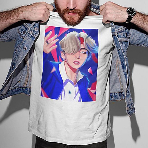 Men's Unisex Tee T shirt Hot Stamping Graphic Prints Portrait Plus Size Print Short Sleeve Casual Tops Cotton Basic Fashion Designer Big and Tall White
Men's Unisex Tee T shirt Hot Stamping Graphic Prints Portrait Plus Size Print Short Sleeve Casual Tops Cotton Basic Fashion Designer Big and Tall White