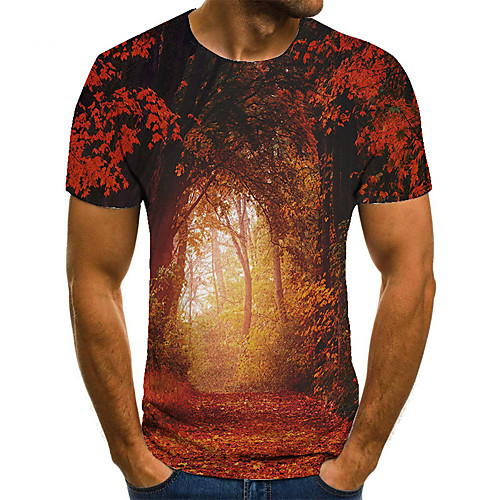 Men's Unisex Tee T shirt 3D Print Graphic Prints Forest Plus Size Print Short Sleeve Casual Tops Basic Fashion Designer Big and Tall Red
Men's Unisex Tee T shirt 3D Print Graphic Prints Forest Plus Size Print Short Sleeve Casual Tops Basic Fashion Designer Big and Tall Red
