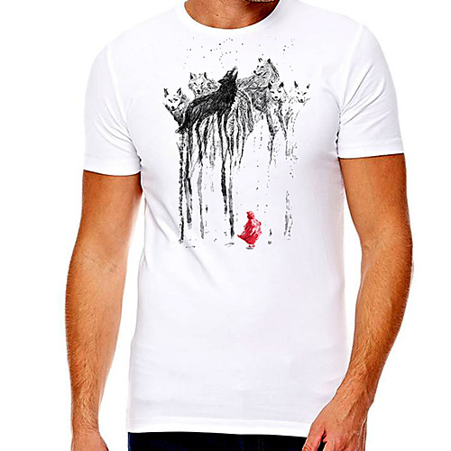 Men's Unisex Tee T shirt Hot Stamping Graphic Prints Wolf Plus Size Print Short Sleeve Casual Tops Cotton Basic Designer Big and Tall White
Men's Unisex Tee T shirt Hot Stamping Graphic Prints Wolf Plus Size Print Short Sleeve Casual Tops Cotton Basic Designer Big and Tall White