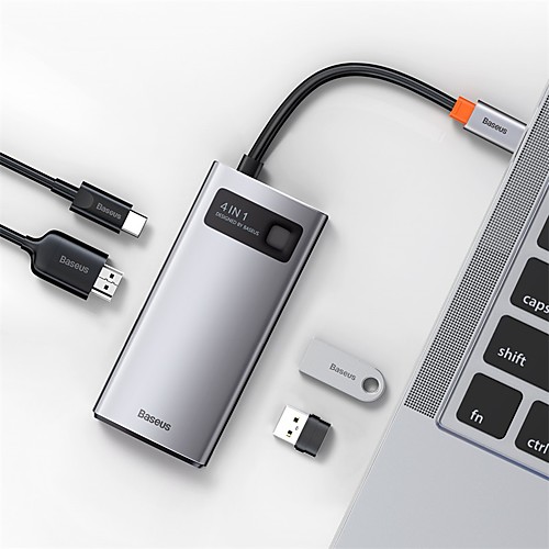 BASEUS High Speed with Card Reader(s) OTG Support Power Delivery Function USB 3.0 USB C to HDMI-compatible 2.0 USB 2.0 USB 3.0 USB 3.0 USB C USB Hub 4 Ports For Windows, PC, Laptop
BASEUS High Speed with Card Reader(s) OTG Support Power Delivery Function USB 3.0 USB C to HDMI-compatible 2.0 USB 2.0 USB 3.0 USB 3.0 USB C USB Hub 4 Ports For Windows, PC, Laptop