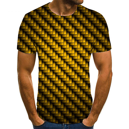 Men's Unisex Tee T shirt 3D Print Graphic Prints Geometry Plus Size Print Short Sleeve Casual Tops Basic Fashion Designer Big and Tall Yellow
Men's Unisex Tee T shirt 3D Print Graphic Prints Geometry Plus Size Print Short Sleeve Casual Tops Basic Fashion Designer Big and Tall Yellow