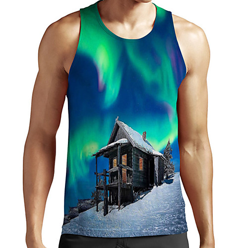 Men's Unisex Tank Top Undershirt 3D Print Scenery Graphic Prints Plus Size Print Sleeveless Casual Tops Basic Fashion Designer Breathable Green
Men's Unisex Tank Top Undershirt 3D Print Scenery Graphic Prints Plus Size Print Sleeveless Casual Tops Basic Fashion Designer Breathable Green