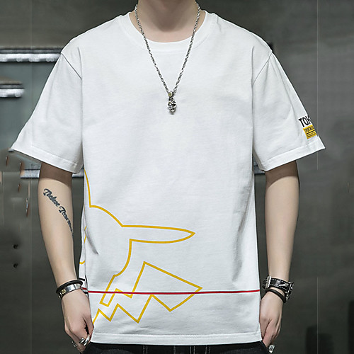 Men's Unisex Tee T shirt Hot Stamping Cartoon Graphic Prints Plus Size Print Short Sleeve Casual Tops Cotton Basic Fashion Designer Big and Tall White Dark Gray
Men's Unisex Tee T shirt Hot Stamping Cartoon Graphic Prints Plus Size Print Short Sleeve Casual Tops Cotton Basic Fashion Designer Big and Tall White Dark Gray