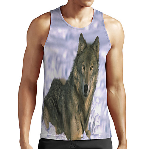 Men's Unisex Tank Top Undershirt 3D Print Graphic Prints Wolf Plus Size Print Sleeveless Casual Tops Basic Designer Big and Tall Gray
Men's Unisex Tank Top Undershirt 3D Print Graphic Prints Wolf Plus Size Print Sleeveless Casual Tops Basic Designer Big and Tall Gray