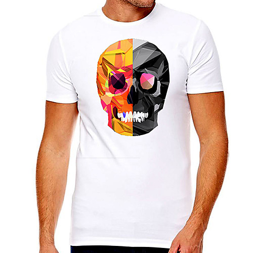 Men's Unisex Tee T shirt Hot Stamping Graphic Prints Skull Plus Size Print Short Sleeve Casual Tops Cotton Basic Designer Big and Tall White
Men's Unisex Tee T shirt Hot Stamping Graphic Prints Skull Plus Size Print Short Sleeve Casual Tops Cotton Basic Designer Big and Tall White