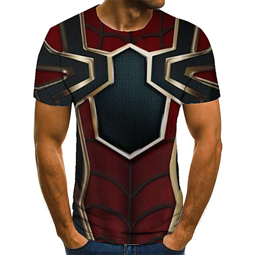 Men's Unisex Tee T shirt 3D Print Color Block Graphic Prints Plus Size Print Short Sleeve Casual Tops Basic Fashion Designer Big and Tall Red
Men's Unisex Tee T shirt 3D Print Color Block Graphic Prints Plus Size Print Short Sleeve Casual Tops Basic Fashion Designer Big and Tall Red