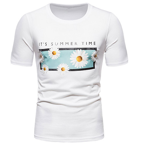 Men's Unisex Tee T shirt Hot Stamping Graphic Prints Daisy Letter Plus Size Print Short Sleeve Casual Tops Cotton Basic Fashion Designer Big and Tall White Black
Men's Unisex Tee T shirt Hot Stamping Graphic Prints Daisy Letter Plus Size Print Short Sleeve Casual Tops Cotton Basic Fashion Designer Big and Tall White Black