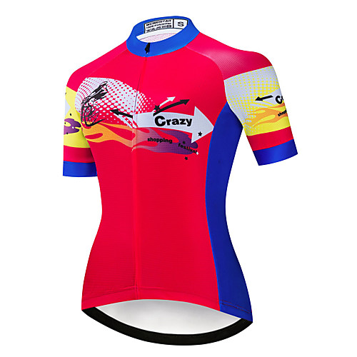 21Grams Women's Short Sleeve Cycling Jersey Summer Spandex Polyester Red USA Bike Jersey Top Mountain Bike MTB Road Bike Cycling Quick Dry Moisture Wicking Breathable Sports Clothing Apparel
21Grams Women's Short Sleeve Cycling Jersey Summer Spandex Polyester Red USA Bike Jersey Top Mountain Bike MTB Road Bike Cycling Quick Dry Moisture Wicking Breathable Sports Clothing Apparel