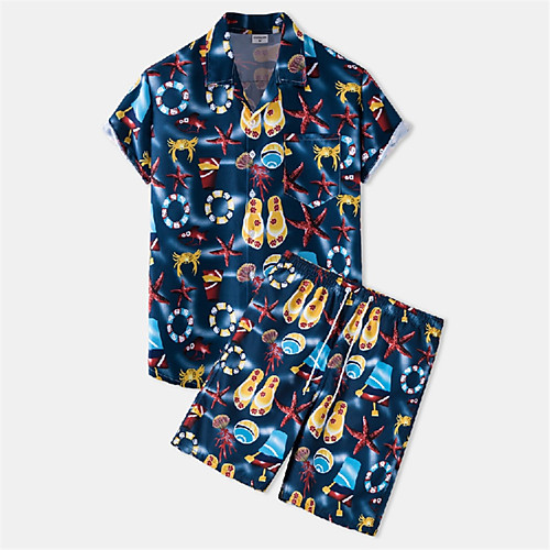Men's Shirt Suits Shirt Starfish Conch Button-Down Short Sleeve Casual Tops Casual Fashion Hawaiian Breathable Navy Blue
Men's Shirt Suits Shirt Starfish Conch Button-Down Short Sleeve Casual Tops Casual Fashion Hawaiian Breathable Navy Blue
