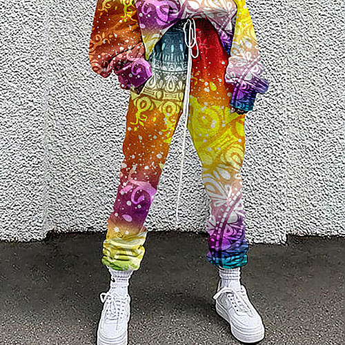 Women's Fashion Casual / Sporty Comfort Daily Weekend Sweatpants Pants Graphic Full Length Pocket Elastic Drawstring Design Print Red Yellow Rainbow
Women's Fashion Casual / Sporty Comfort Daily Weekend Sweatpants Pants Graphic Full Length Pocket Elastic Drawstring Design Print Red Yellow Rainbow