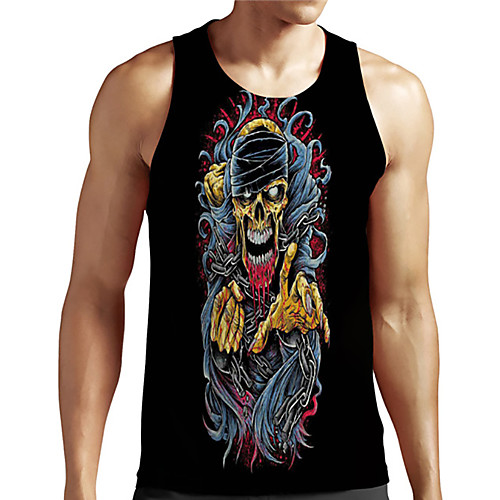 Men's Unisex Tank Top Undershirt 3D Print Graphic Prints Skull Plus Size Print Sleeveless Casual Tops Basic Designer Big and Tall Black
Men's Unisex Tank Top Undershirt 3D Print Graphic Prints Skull Plus Size Print Sleeveless Casual Tops Basic Designer Big and Tall Black