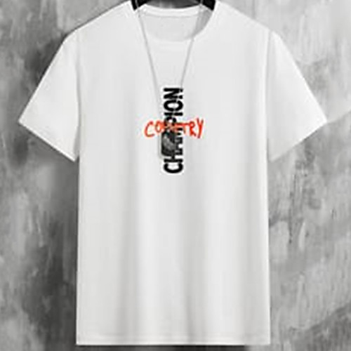 Men's Unisex Tee T shirt Hot Stamping Graphic Prints Letter Plus Size Print Short Sleeve Casual Tops Cotton Basic Fashion Designer Big and Tall White Black Light gray
Men's Unisex Tee T shirt Hot Stamping Graphic Prints Letter Plus Size Print Short Sleeve Casual Tops Cotton Basic Fashion Designer Big and Tall White Black Light gray