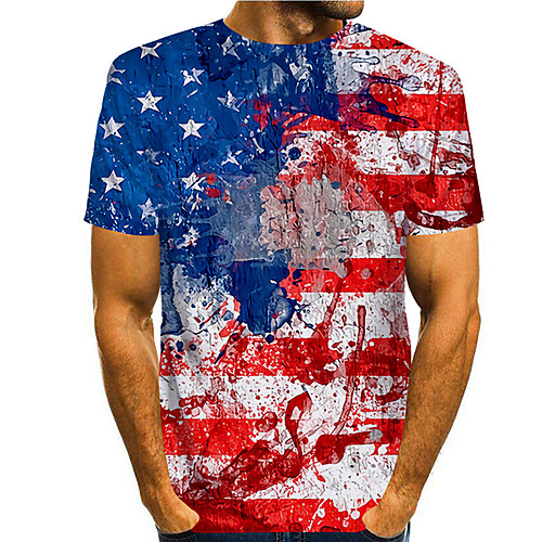 Men's Tee T shirt Shirt 3D Print Tie Dye Graphic Prints American Flag Independence Day Flag Print Short Sleeve Daily Tops Casual Designer Big and Tall Round Neck Red / Summer
Men's Tee T shirt Shirt 3D Print Tie Dye Graphic Prints American Flag Independence Day Flag Print Short Sleeve Daily Tops Casual Designer Big and Tall Round Neck Red / Summer