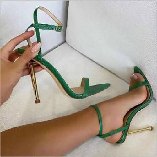 Women's Sandals High Heel Pointed Toe Rubber PU Solid Colored White Black Green
Women's Sandals High Heel Pointed Toe Rubber PU Solid Colored White Black Green