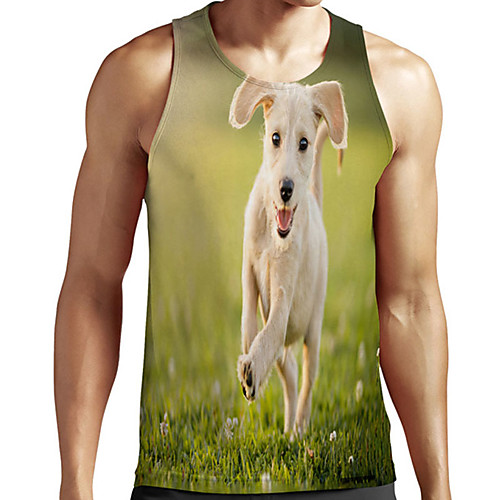 Men's Unisex Tank Top Undershirt 3D Print Dog Graphic Prints Animal Plus Size Print Sleeveless Casual Tops Basic Designer Big and Tall Green
Men's Unisex Tank Top Undershirt 3D Print Dog Graphic Prints Animal Plus Size Print Sleeveless Casual Tops Basic Designer Big and Tall Green