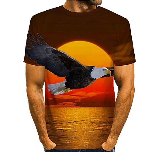Men's Tee T shirt 3D Print Graphic Prints Eagle Print Short Sleeve Daily Tops Casual Designer Big and Tall Yellow
Men's Tee T shirt 3D Print Graphic Prints Eagle Print Short Sleeve Daily Tops Casual Designer Big and Tall Yellow
