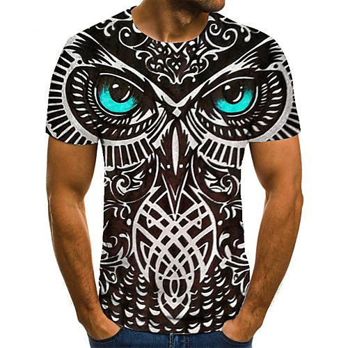 Men's Unisex Tee T shirt 3D Print Graphic Prints Owl Plus Size Print Short Sleeve Casual Tops Basic Fashion Designer Big and Tall Black
Men's Unisex Tee T shirt 3D Print Graphic Prints Owl Plus Size Print Short Sleeve Casual Tops Basic Fashion Designer Big and Tall Black