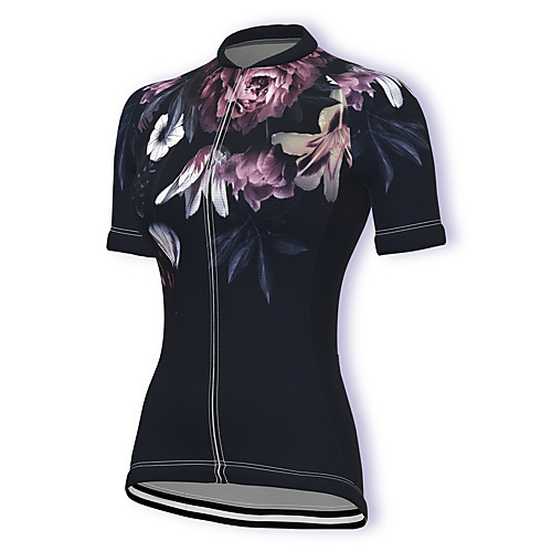 21Grams Women's Short Sleeve Cycling Jersey Summer Spandex Polyester Black Floral Botanical Bike Jersey Top Mountain Bike MTB Road Bike Cycling Quick Dry Moisture Wicking Breathable Sports Clothing
21Grams Women's Short Sleeve Cycling Jersey Summer Spandex Polyester Black Floral Botanical Bike Jersey Top Mountain Bike MTB Road Bike Cycling Quick Dry Moisture Wicking Breathable Sports Clothing