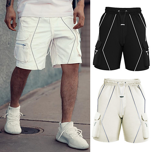 Men's Sporty Casual / Sporty Streetwear Quick Dry Breathable Soft Daily Sports Shorts Tactical Cargo Bermuda shorts Pants Solid Color Knee Length Drawstring Elastic Waist ArmyGreen White Black Grey
Men's Sporty Casual / Sporty Streetwear Quick Dry Breathable Soft Daily Sports Shorts Tactical Cargo Bermuda shorts Pants Solid Color Knee Length Drawstring Elastic Waist ArmyGreen White Black Grey