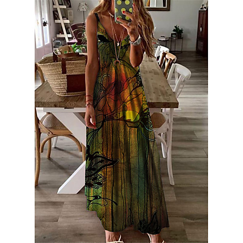 Women's A Line Dress Maxi long Dress Green Sleeveless Print Butterfly Print Spring Summer V Neck Casual Holiday 2021 S M L XL XXL 3XL
Women's A Line Dress Maxi long Dress Green Sleeveless Print Butterfly Print Spring Summer V Neck Casual Holiday 2021 S M L XL XXL 3XL