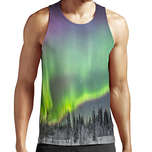 Men's Unisex Tank Top Undershirt 3D Print Scenery Graphic Prints Plus Size Print Sleeveless Casual Tops Basic Fashion Designer Breathable Green
Men's Unisex Tank Top Undershirt 3D Print Scenery Graphic Prints Plus Size Print Sleeveless Casual Tops Basic Fashion Designer Breathable Green