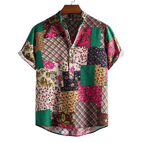 Men's Shirt Other Prints Graphic Short Sleeve Daily Tops Ethnic Style Black / Red
Men's Shirt Other Prints Graphic Short Sleeve Daily Tops Ethnic Style Black / Red