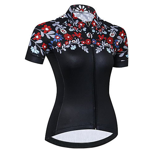 21Grams Women's Short Sleeve Cycling Jersey Summer Spandex Polyester Black Floral Botanical Bike Jersey Top Mountain Bike MTB Road Bike Cycling Quick Dry Moisture Wicking Breathable Sports Clothing
21Grams Women's Short Sleeve Cycling Jersey Summer Spandex Polyester Black Floral Botanical Bike Jersey Top Mountain Bike MTB Road Bike Cycling Quick Dry Moisture Wicking Breathable Sports Clothing