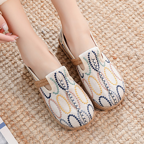 Women's Flats Espadrilles Flat Heel Round Toe Booties Ankle Boots Canvas Flower Floral White Black Gray / Booties / Ankle Boots
Women's Flats Espadrilles Flat Heel Round Toe Booties Ankle Boots Canvas Flower Floral White Black Gray / Booties / Ankle Boots