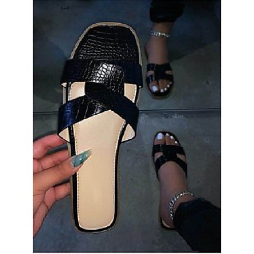 Women's Sandals Outdoor Slippers Flat Heel Round Toe PU Solid Colored White Black Pink
Women's Sandals Outdoor Slippers Flat Heel Round Toe PU Solid Colored White Black Pink