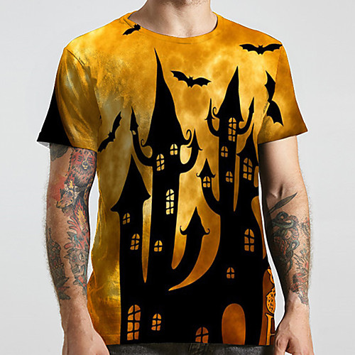 Men's Unisex Tee T shirt 3D Print Graphic Prints Castle Plus Size Print Short Sleeve Casual Tops Basic Designer Big and Tall Yellow
Men's Unisex Tee T shirt 3D Print Graphic Prints Castle Plus Size Print Short Sleeve Casual Tops Basic Designer Big and Tall Yellow