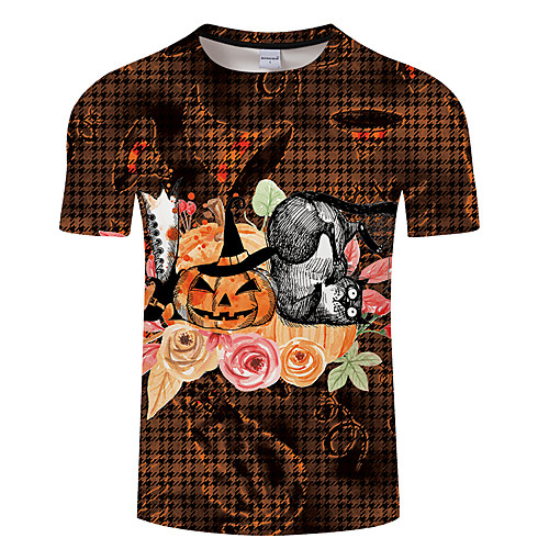 Men's Unisex Tee T shirt 3D Print Halloween Graphic Prints Plus Size 3D Print Print Short Sleeve Casual Tops Basic Designer Big and Tall Black / Gray Yellow Orange
Men's Unisex Tee T shirt 3D Print Halloween Graphic Prints Plus Size 3D Print Print Short Sleeve Casual Tops Basic Designer Big and Tall Black / Gray Yellow Orange