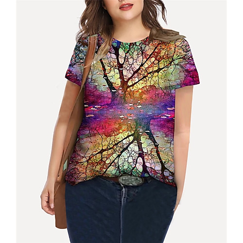 Women's Plus Size Tops T shirt Floral Graphic Print Short Sleeve Crewneck Basic Yellow Big Size XL XXL 3XL 4XL 5XL / Holiday
Women's Plus Size Tops T shirt Floral Graphic Print Short Sleeve Crewneck Basic Yellow Big Size XL XXL 3XL 4XL 5XL / Holiday