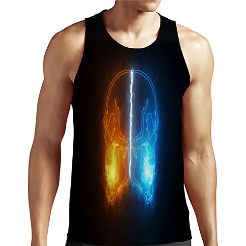 Men's Unisex Tank Top Undershirt 3D Print Graphic Prints Skull Plus Size Print Sleeveless Casual Tops Basic Designer Big and Tall Black
Men's Unisex Tank Top Undershirt 3D Print Graphic Prints Skull Plus Size Print Sleeveless Casual Tops Basic Designer Big and Tall Black
