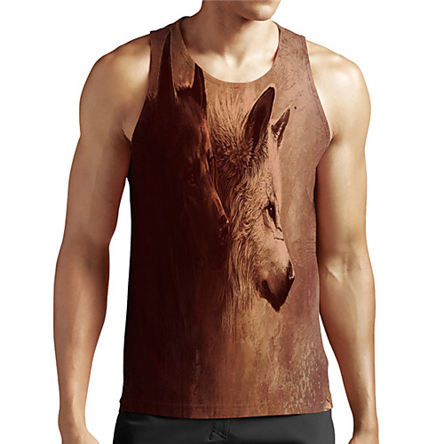 Men's Unisex Tank Top Undershirt 3D Print Graphic Prints Wolf Plus Size Print Sleeveless Casual Tops Basic Designer Big and Tall Brown
Men's Unisex Tank Top Undershirt 3D Print Graphic Prints Wolf Plus Size Print Sleeveless Casual Tops Basic Designer Big and Tall Brown