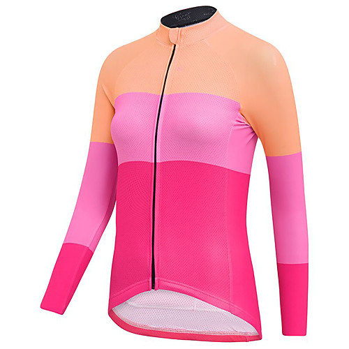21Grams Women's Long Sleeve Cycling Jersey Spandex Polyester Pink Patchwork Bike Jersey Top Mountain Bike MTB Road Bike Cycling Quick Dry Moisture Wicking Breathable Sports Clothing Apparel
21Grams Women's Long Sleeve Cycling Jersey Spandex Polyester Pink Patchwork Bike Jersey Top Mountain Bike MTB Road Bike Cycling Quick Dry Moisture Wicking Breathable Sports Clothing Apparel