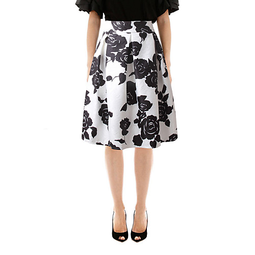 Women's Vacation Casual / Daily Basic Streetwear Skirts Floral / Botanical Pleated Print White
Women's Vacation Casual / Daily Basic Streetwear Skirts Floral / Botanical Pleated Print White