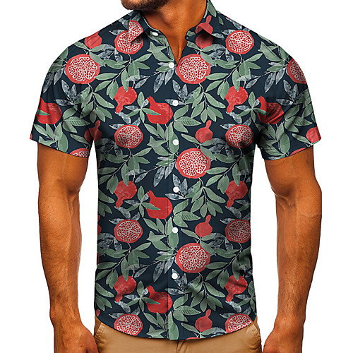 Men's Shirt 3D Print Graphic Prints Fruit Button-Down Short Sleeve Street Tops Casual Fashion Classic Breathable Navy Blue
Men's Shirt 3D Print Graphic Prints Fruit Button-Down Short Sleeve Street Tops Casual Fashion Classic Breathable Navy Blue