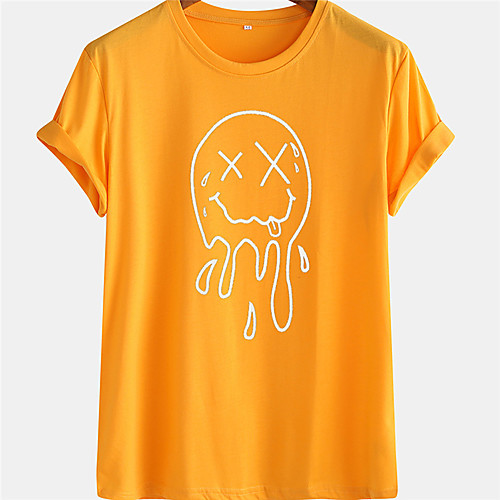 Men's Unisex Tee T shirt Hot Stamping Graphic Prints Emoji Face Plus Size Short Sleeve Casual Tops 100% Cotton Basic Designer Big and Tall Black Blue Yellow
Men's Unisex Tee T shirt Hot Stamping Graphic Prints Emoji Face Plus Size Short Sleeve Casual Tops 100% Cotton Basic Designer Big and Tall Black Blue Yellow