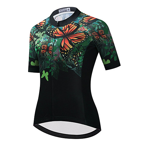 21Grams Women's Short Sleeve Cycling Jersey Summer Spandex Polyester Black Butterfly Bike Jersey Top Mountain Bike MTB Road Bike Cycling Quick Dry Moisture Wicking Breathable Sports Clothing Apparel
21Grams Women's Short Sleeve Cycling Jersey Summer Spandex Polyester Black Butterfly Bike Jersey Top Mountain Bike MTB Road Bike Cycling Quick Dry Moisture Wicking Breathable Sports Clothing Apparel